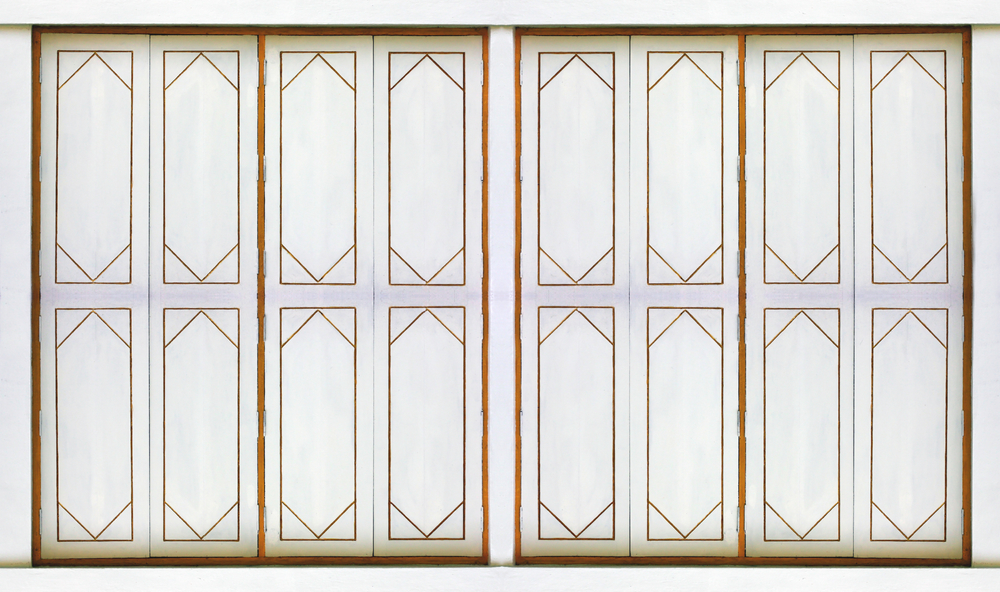 寺廟中泰國風(fēng)格的窗飾