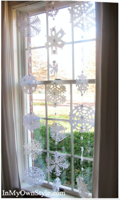 冬日窗飾 雪花的夢幻點(diǎn)綴